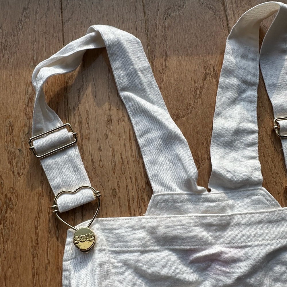 Target x Stoney Clover Brand New (NWT) Linen Blend Overall - White - Picture 9 of 10